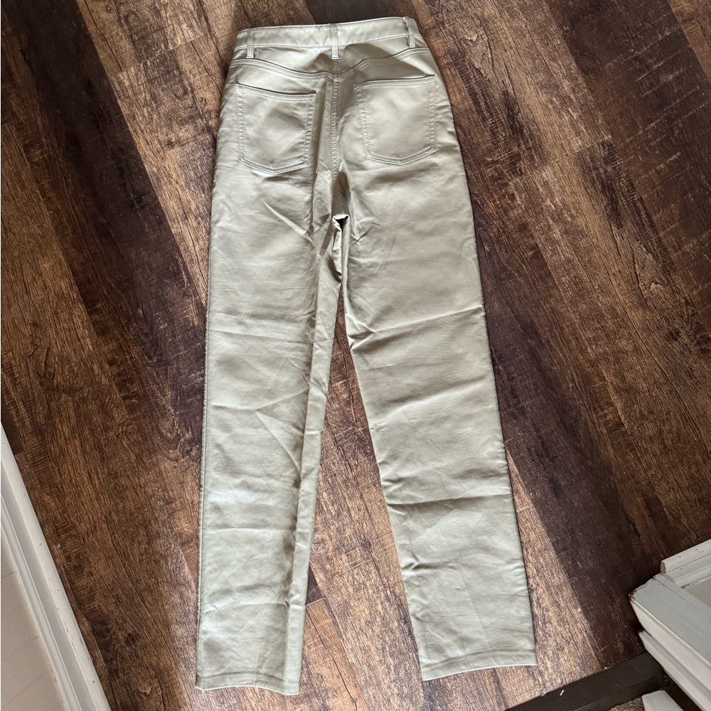 Wilfred Taupe Faux Leather Pants, Women’s 2 - Picture 2 of 3